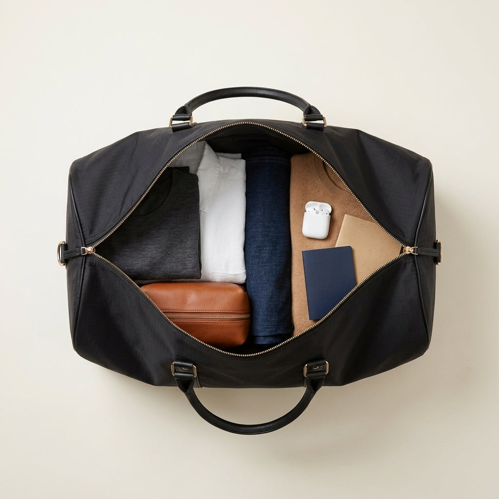Carvons Duffle Bag — packed weekender capacity
